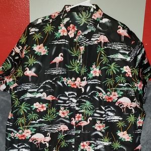 Tropical men's button-down